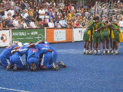 試合前の精神統一