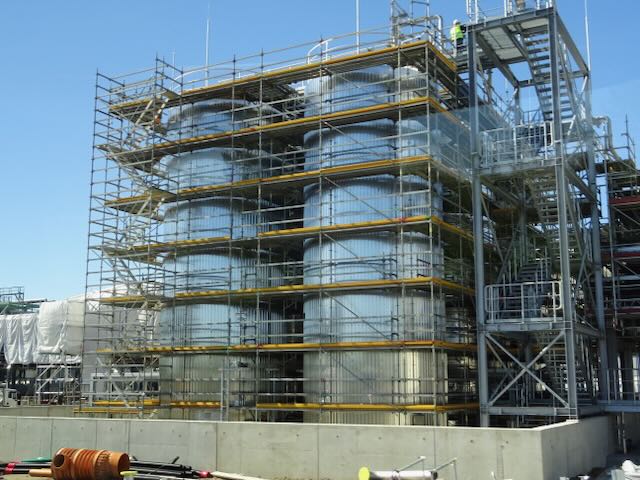 ヴェルビオ社の建設中プラント